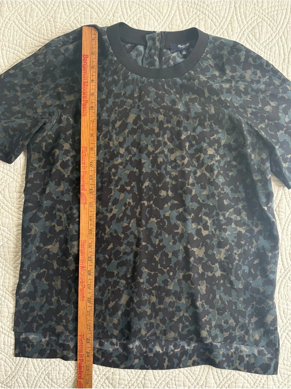 Madewell Silk Top Animal Print Small